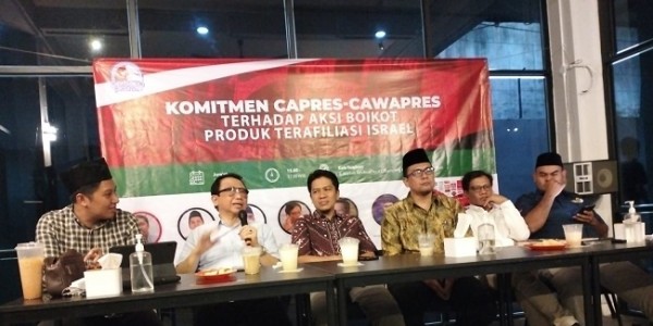 Dukung Palestina, Relawan Capres-cawapres Sepakat Boikot Produk Terafiliasi Israel 