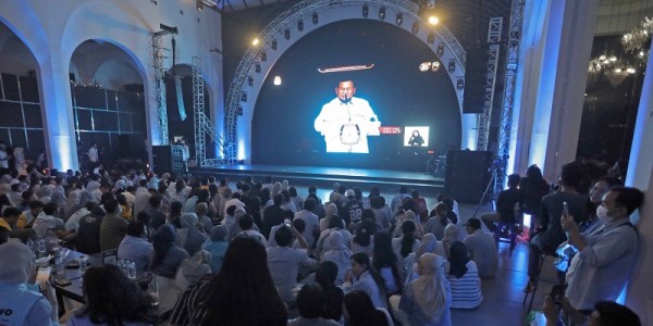 Influencer dan Konten Kreator Indonesia Maju Gelar Nobar Debat Capres 