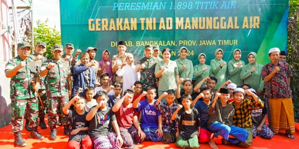 Kick Off Program TNI AD Manunggal Air, Wujudkan 1.898 Titik Air di Bangkalan