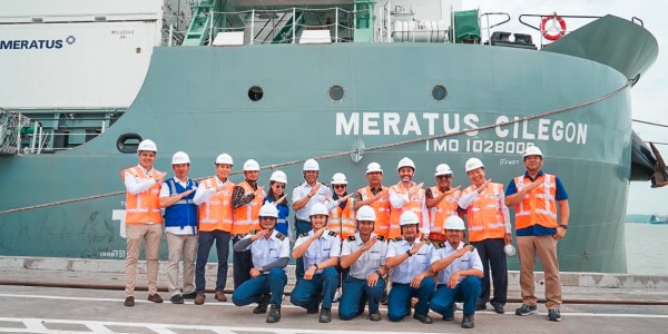 Potensi Menjanjikan, MV Cilegon Meratus Sandar Perdana di TTL