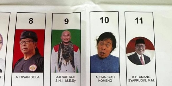 Nyeleneh, Foto Komeng di Surat Suara Pemilu 2024 Tetap Uhuy