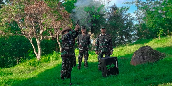 Beri Semangat Terus Menyala, Kapokgadik Kodiklatal Tinjau Dikko 173 Marinir