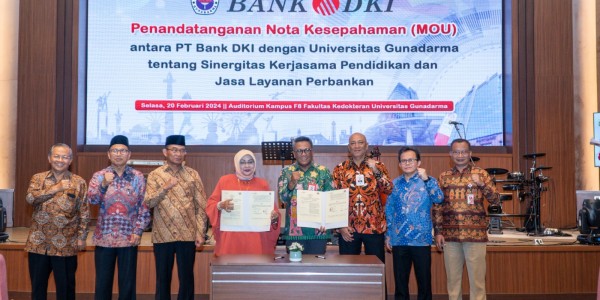 Hadirkan Kemudahan Pinjaman Biaya Pendidikan Mahasiswa, Bank DKI Jalin Kerja Sama dengan Universitas Gunadarma