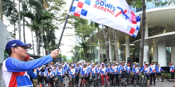 Gowes Bareng Dalam Rangka HUT ke 74 BTN