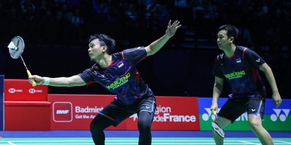 Hendra/Ahsan Terhenti di French Open 2024