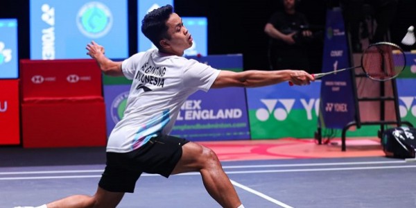Tumbangkan Peringkat Satu Dunia, Ginting ke Semi Final All England 2024