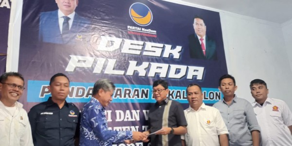 Bursa Pilkada, Wakil Bupati Toraja Utara Pendaftar Pertama Di Partai NasDem