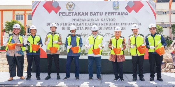 Kantor Perwakilan DPD RI di Jatim Dibangun, Khofifah: Mudahkan Masyarakat Salurkan Aspirasi