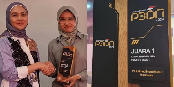 PT Kalmed Manufaktur Indonesia Raih Juara 1 kategori Produsen Industri Besar dari P3DN