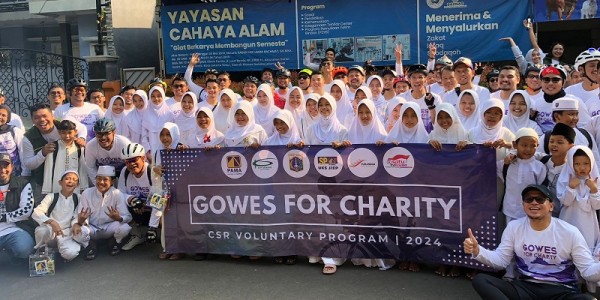 PAMA Gelar Kegiatan Gowes For Charity Sekaligus Santunan Anak Yatim 