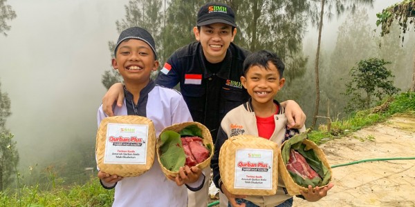 Mengintip Lokasi Distribusi Qurban BMH di Lereng Suku Tengger