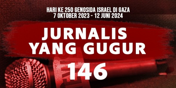 250 Hari Genosida, Israel Bunuh 146 Jurnalis dan Hancurkan 182 Kantor Media