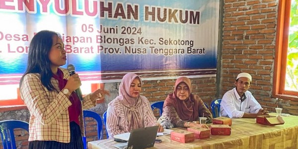 Dosen UWK Surabaya Gelar Penyuluhan Hukum “Dampak Perkawinan Dini” di Lombok Barat