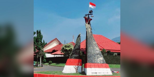 Perampasan Patung Burung Karya I Nyoman Nuwarta di Kompleks Villa Bougenville 2 Pacet Cipanas