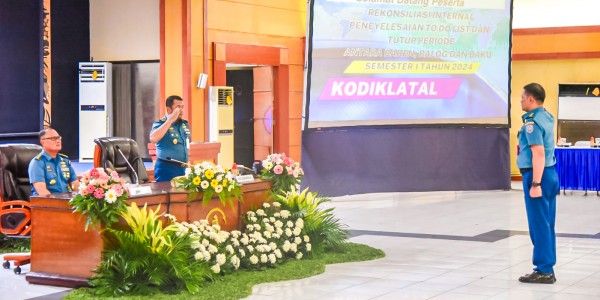 Rekonsiliasi Internal Tingkat Satker Semester I TA. 2024 UO TNI AL Ditutup di Kodiklatal