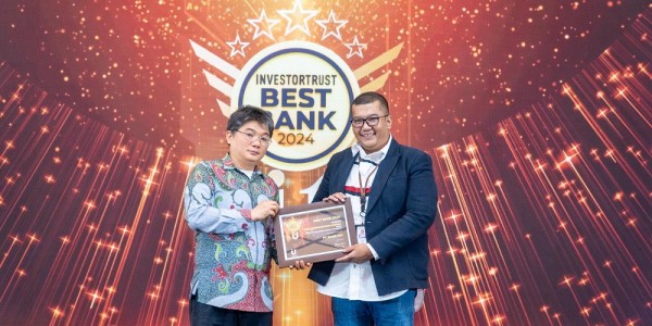 Bank DKI Sabet Penghargaan Best Bank 2024 dari Media Investortrust.id. 