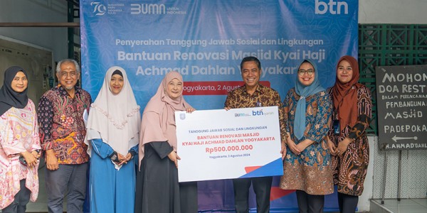 BTN Bantu Renovasi Masjid KH Ahmad Dahlan