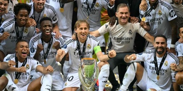 Mbappe Cetak Gol Debut, Real Madrid Juara Piala Super Eropa 2024