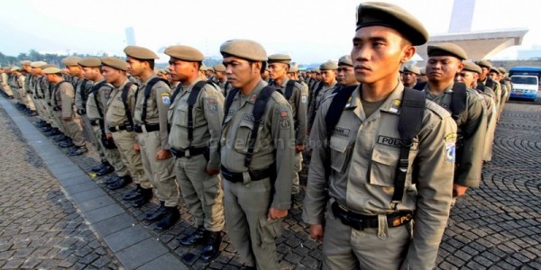 Satpol PP DKI Lakukan Pengamanan Pendaftaran Cagub-cawagub Jakarta 