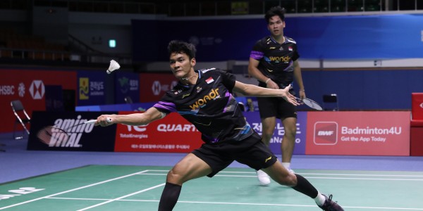 Menang dari Unggulan Cina, Fikri/Daniel Hadapi Leo/Bagas di Semifinal Korea Open