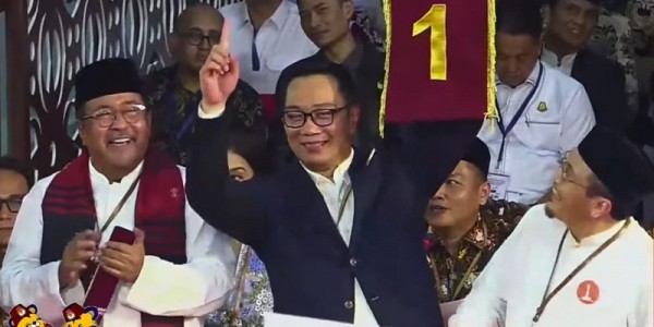 Dapat No Urut 1, Ridwan Kamil-Suswono Berharap Pilkada Jakarta 2024 Damai dan Penuh Keceriaan 