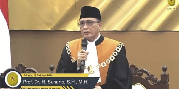 Sunarto Terpilih Jadi Ketua Mahkamah Agung Gantikan Syarifuddin