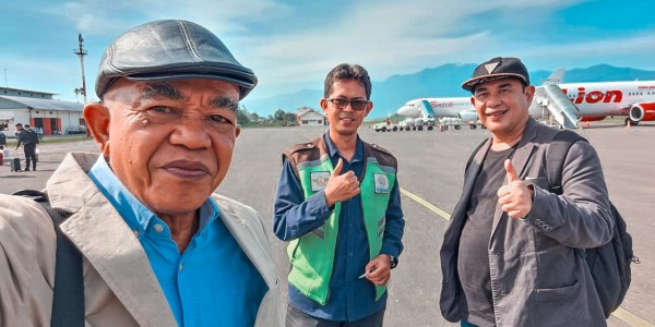 Ketum PWI Pusat Zulmansyah Sekedang Tiba di Manokwari