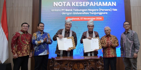 BTN Perkuat Sinergi Dengan Universitas Tanjungpura Untuk Pengembangan Civitas Akademika Menuju Indonesia Emas