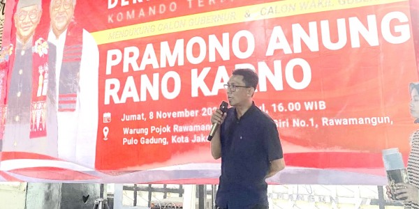 Deklarasi Dukung Pram-Rano, KORAL98 Siap Hadang Isu Kampanye Hitam