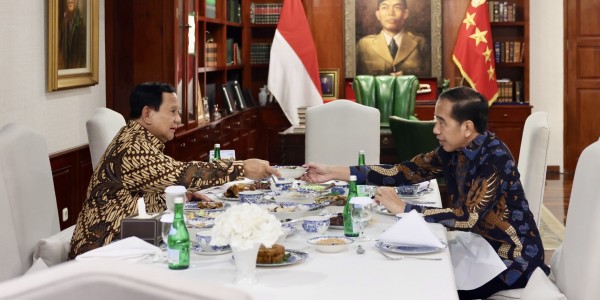 Kangen, Jokowi Kunjungi Prabowo