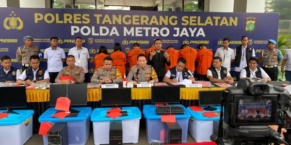 Ungkap Judol Jaringan Internasional, Polres Tangsel Amankan Dua Perempuan 