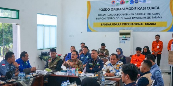 Audiensi Dengan BMKG Juanda, Pj Gubernur Adhy: Jatim Mulai Modifikasi Cuaca Hingga 22 Desember 2024