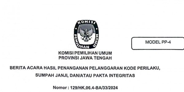 KPU Kabupaten Brebes Terbukti  Gelembungkan Suara Caleg dalam Pileg 2024