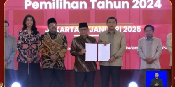 Sah! KPU Tetapkan Pramono-Rano Sebagai Gubernur dan Wagub Jakarta Terpilih