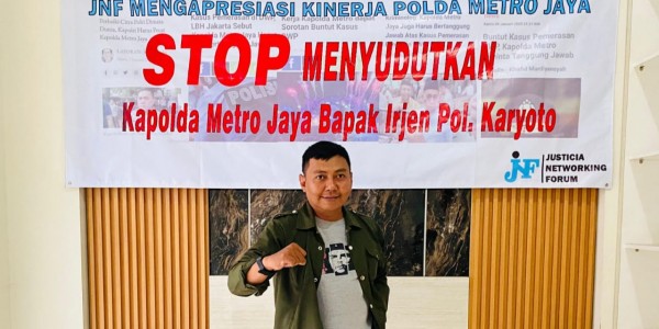 JNF Menilai Kapolda Metro Jaya Irjen Karyoto dan Jajaran Polda Metro Patut di Apresiasi atas Kinerja nya