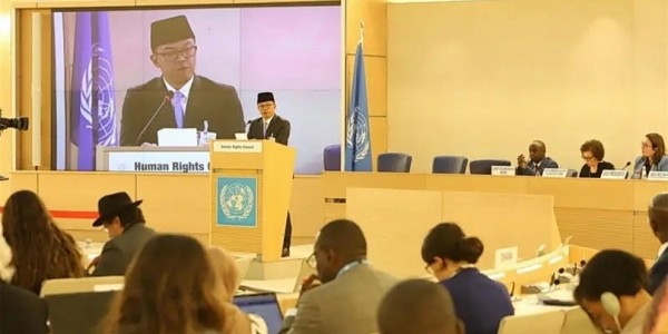 Di Dewan HAM PBB, Menlu Minta Hentikan "Double Standard" pada Palestina