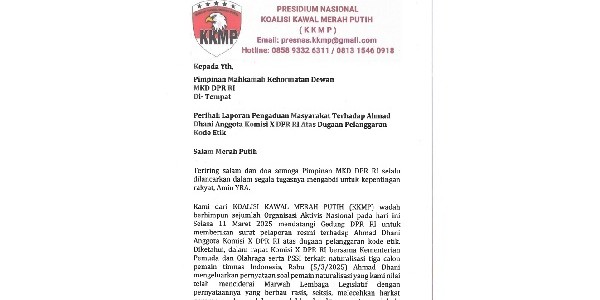 Desak Sanksi Tegas, KKMP Resmi Laporkan Ahmad Dhani ke MKD DPR
