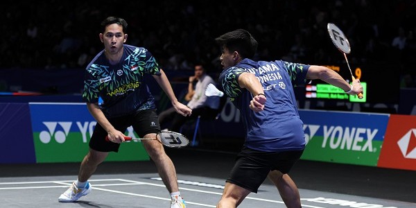 Ganda Putra Indonesia Sabar/Reza Kalahkan Unggulan Tiga China di All England 2025
