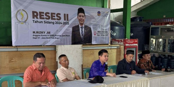 M Rizky Gelar Reses II di Kecamatan Ciampea, Tampung Aspirasi Masyarakat Terkait Perbaikan Sarana Ibadah