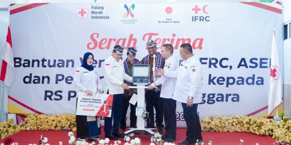 Perkuat Sistem Kesehatan, RS PMI Sultra Terima 3 Ventilator dari Mitra