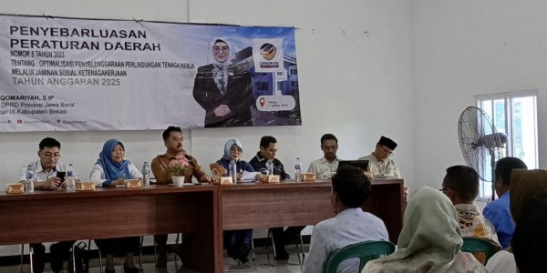 Siqom Dorong Perlindungan Tenaga Kerja melalui Sosialisasi Perda di Tarumajaya