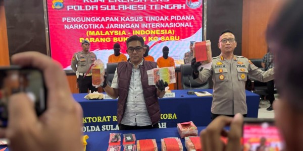 Polisi Tangkap Tiga Pelaku Peredaran Narkoba di Palu, 24 Kg Sabu Disita