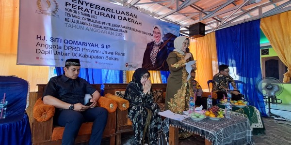 Siqom Sosialisasikan Pentingnya BPJS Ketenagakerjaan kepada Warga Babelan