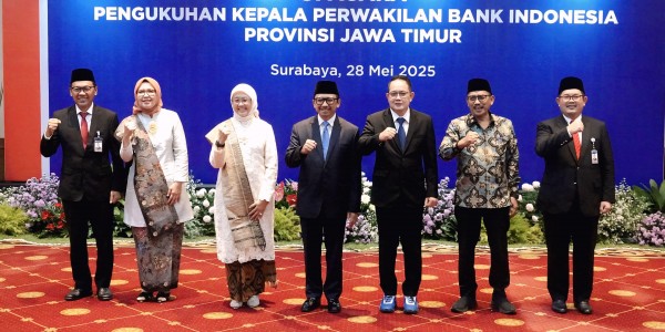 Sekdaprov Adhy Ajak Perwakilan BI Jatim Tingkatkan Kerjasama Guna Jaga Stabilitas Inflasi Daerah