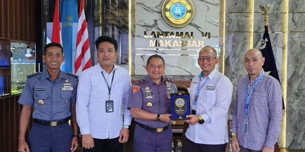 Optimalkan Dukungan Pengamanan Pelabuhan Makassar, PDS Penjajakan Kolaborasi dengan Lantamal VI dan Polres Pelabuhan