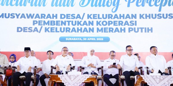 Pengesahan 3229 Koperasi Merah Putih di Jatim Jadi Tertinggi Nasional, Gubernur Khofifah Optimis Wujudkan di Seluruh Desa dan Kelurahan