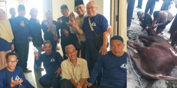 Gelar Penyembelihan Hewan Kurban Universitas Borobudur Jalin Silaturahmi Dengan Masyarakat