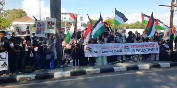 Aksi FPN di Ibu Kota Asia Afrika Bandung: Stop Genocide, Stop Arming Israel