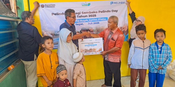 Pelindo Berbagi Kasih di Tegal, 100 Paket Sembako Disalurkan ke Panti Asuhan Nurunnisa