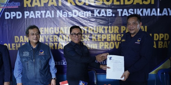 Ade Batara Kembali Nahkodai NasDem Tasikmalaya, Kang Rachmat Serukan Konsolidasi Menuju 2029